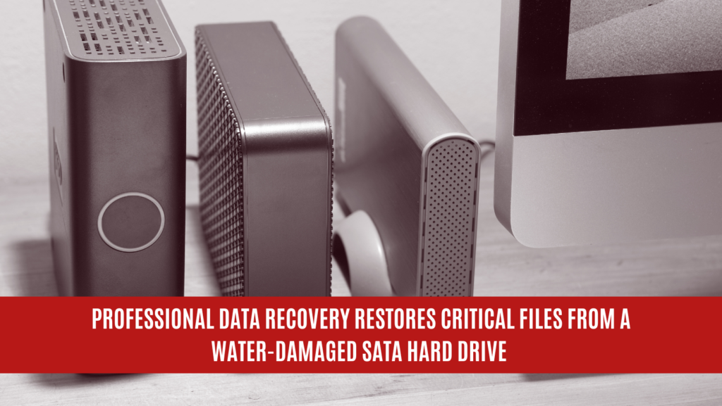 Professional Data Recovery Restores Critical Files from a Water-Damaged SATA Hard Drive